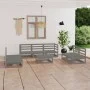 Gartenmöbel 8-teilig graues massives Kiefernholz von , Gartensets - Ref: Foro24-3075426, Preis: 510,52 €, Rabatt: %