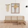 4-piece garden furniture set in honey brown solid pine wood by , Garden sets - Ref: Foro24-3075487, Price: 264,61 €, Discount: %
