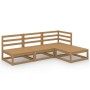 Gartenmöbel 4 Stück honigbraunes massives Kiefernholz von , Gartensets - Ref: Foro24-3075487, Preis: 268,23 €, Rabatt: %
