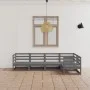 5-piece garden furniture set in solid pine wood, gray color. by , Garden sets - Ref: Foro24-3075556, Price: 311,88 €, Discoun...