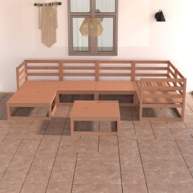 Gartenmöbel 7 Stück honigbraunes massives Kiefernholz von , Gartensets - Ref: Foro24-3075692, Preis: 473,01 €, Rabatt: %