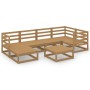 Gartenmöbel 7 Stück honigbraunes massives Kiefernholz von , Gartensets - Ref: Foro24-3075692, Preis: 473,01 €, Rabatt: %