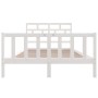 Estructura de cama madera maciza de pino blanco 120x200 cm