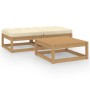 Juego de muebles de jardín 3 pzas y cojines madera maciza pino de , Conjuntos de jardín - Ref: Foro24-3076287, Precio: 172,72 €