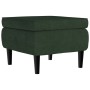 Wingback armchair and dark green velvet footstool by , Armchairs - Ref: Foro24-3115933, Price: 283,13 €, Discount: %