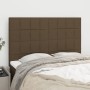 Kopfteile 4 Einheiten dunkelbrauner Stoff 72x5x78/88 cm von , Kopf- und Fußteile - Ref: Foro24-3116333, Preis: 108,13 €, Raba...
