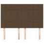 Headboards 4 units dark brown fabric 72x5x78/88 cm by , Headboards and footboards - Ref: Foro24-3116333, Price: 108,13 €, Dis...