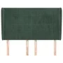 Headboard with dark green velvet ears 147x23x118/128cm by , Headboards and footboards - Ref: Foro24-3118007, Price: 133,14 €,...