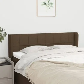Dark gray fabric headboard 147x16x78/88 cm by , Headboards and footboards - Ref: Foro24-3118769, Price: 70,37 €, Discount: %