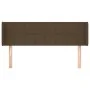 Cabecero de tela gris oscuro 147x16x78/88 cm de , Cabeceros y pies de cama - Ref: Foro24-3118769, Precio: 70,35 €, Descuento: %