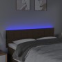 Kopfteil mit LED aus dunkelbraunem Stoff 144x5x78/88 cm von , Kopf- und Fußteile - Ref: Foro24-3121613, Preis: 62,84 €, Rabat...