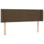 Dark brown fabric headboard with LED 147x16x78/88 cm by , Headboards and footboards - Ref: Foro24-3123237, Price: 75,03 €, Di...