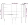 LED-Kopfteil aus dunkelblauem Samt, 147 x 16 x 118/128 cm von , Kopf- und Fußteile - Ref: Foro24-3124100, Preis: 116,73 €, Ra...