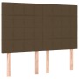 Cama box spring con colchón tela marrón oscuro 140x200 cm de , Camas y somieres - Ref: Foro24-3128528, Precio: 523,00 €, Desc...