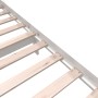 Estructura de cama de madera maciza de pino blanco 140x200 cm
