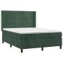 Boxspringbett mit dunkelgrüner Samtmatratze 140x190 cm von , Betten und Lattenroste - Ref: Foro24-3132678, Preis: 514,42 €, R...