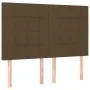 Cama box spring con colchón tela marrón oscuro 140x200 cm de , Camas y somieres - Ref: Foro24-3137160, Precio: 532,58 €, Desc...