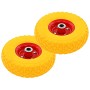 Wheelbarrow wheels 4 pcs Solid PU 3.00-4 (245x82) by vidaXL, Hoists, cranes and carts - Ref: Foro24-142974, Price: 63,63 €, D...