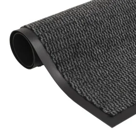 Rectangular knotted entrance mat 80x120 cm anthracite by vidaXL, Doormats - Ref: Foro24-132710, Price: 29,87 €, Discount: %