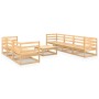 8-teiliges Gartenmöbel-Set aus massivem Zirbenholz von , Gartensets - Ref: Foro24-3075369, Preis: 456,96 €, Rabatt: %