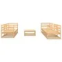 8-piece solid pine wood garden furniture set by , Garden sets - Ref: Foro24-3075369, Price: 456,96 €, Discount: %