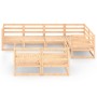 7-teiliges Gartenmöbel-Set aus massivem Kiefernholz von , Gartensets - Ref: Foro24-3075644, Preis: 372,39 €, Rabatt: %