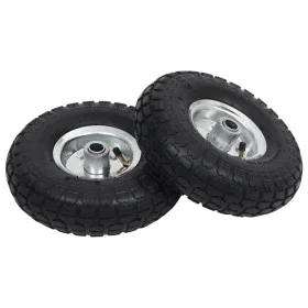 Bag cart wheels 2 units rubber 4.10/3.50-4 (260x83) by vidaXL, Hoists, cranes and carts - Ref: Foro24-142975, Price: 32,88 €,...