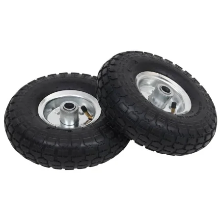 Bag cart wheels 2 units rubber 4.10/3.50-4 (260x83) by vidaXL, Hoists, cranes and carts - Ref: Foro24-142975, Price: 32,88 €,...