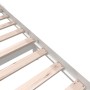 Estructura de cama de madera maciza de pino blanco 160x200 cm