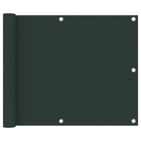 Toldo para balcón tela oxford verde oscuro 75x400 cm