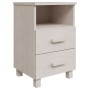 Mesitas de noche 2 uds HAMAR pino macizo blanco 40x35x62 cm de vidaXL, Mesitas de noche - Ref: Foro24-340417, Precio: 97,43 €...