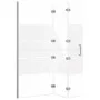 Folding white ESG shower screen 120x140 cm by , shower doors - Ref: Foro24-150739, Price: 158,73 €, Discount: %