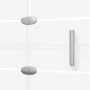Folding white ESG shower screen 120x140 cm by , shower doors - Ref: Foro24-150739, Price: 158,73 €, Discount: %