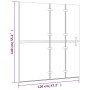 ESG weiße faltbare Duschwand 120x140 cm von , Duschtüren - Ref: Foro24-150739, Preis: 161,43 €, Rabatt: %