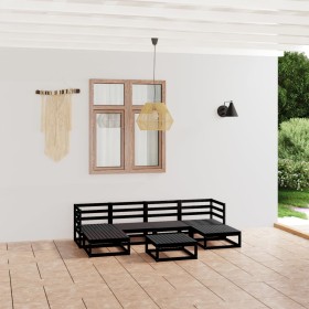 7-piece solid pine wood garden furniture set by , Garden sets - Ref: Foro24-3076073, Price: 518,29 €, Discount: %