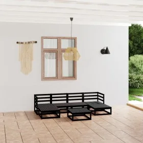 7-piece solid pine wood garden furniture set by , Garden sets - Ref: Foro24-3076073, Price: 510,35 €, Discount: %
