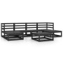 7-teiliges Gartenmöbel-Set aus massivem Kiefernholz von , Gartensets - Ref: Foro24-3076073, Preis: 518,29 €, Rabatt: %