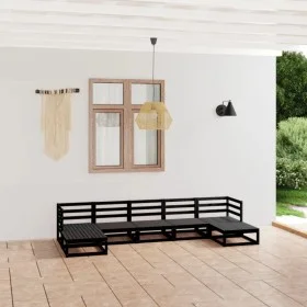 Juego de muebles de jardín 7 piezas madera maciza de pino de , Conjuntos de jardín - Ref: Foro24-3076078, Precio: 492,02 €, D...