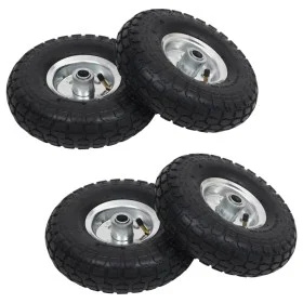 Sack cart wheels 4 units rubber 4.10/3.50-4 (260x83) by vidaXL, Hoists, cranes and carts - Ref: Foro24-142976, Price: 50,93 €...
