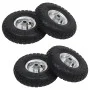 Sack cart wheels 4 units rubber 4.10/3.50-4 (260x83) by vidaXL, Hoists, cranes and carts - Ref: Foro24-142976, Price: 50,93 €...