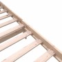 Estructura de cama de madera maciza de pino 200x200 cm