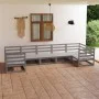 7-teiliges Gartenmöbel-Set aus massivem Kiefernholz von , Gartensets - Ref: Foro24-3076251, Preis: 445,26 €, Rabatt: %