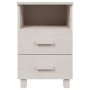 Mesitas de noche 2 uds HAMAR pino macizo blanco 40x35x62 cm de vidaXL, Mesitas de noche - Ref: Foro24-340417, Precio: 97,43 €...