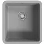 Fregadero de cocina de granito con un seno gris de vidaXL, Fregaderos - Ref: Foro24-142961, Precio: 123,06 €, Descuento: %