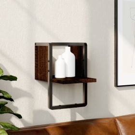 Wall shelf with brown oak bar 20x25x30 cm by , Shelves and shelves - Ref: Foro24-836277, Price: 11,02 €, Discount: %