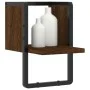 Wall shelf with brown oak bar 20x25x30 cm by , Shelves and shelves - Ref: Foro24-836277, Price: 10,93 €, Discount: %