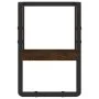 Wall shelf with brown oak bar 20x25x30 cm by , Shelves and shelves - Ref: Foro24-836277, Price: 10,93 €, Discount: %
