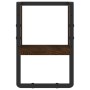 Wandregal mit Stange aus brauner Eiche 20x25x30 cm von , Regale und Regale - Ref: Foro24-836277, Preis: 11,02 €, Rabatt: %