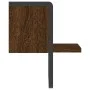 Wall shelf with brown oak bar 20x25x30 cm by , Shelves and shelves - Ref: Foro24-836277, Price: 10,93 €, Discount: %