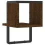 Wall shelf with brown oak bar 20x25x30 cm by , Shelves and shelves - Ref: Foro24-836277, Price: 10,93 €, Discount: %